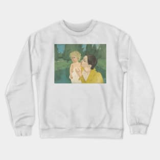 By the Pond by Mary Cassatt Crewneck Sweatshirt